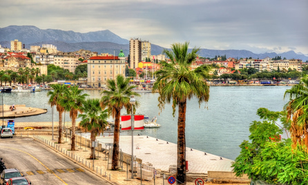 View of embankment in Split – Croatia